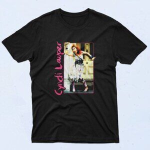 Cyndi Lauper Painted Dress Band T-Shirt 80s Pop Music Graphic Tee 05
